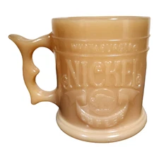 WHATABURGER Butterscotch Caramel Glass Buffalo Nickel Indian Head Coffee Cup Mug