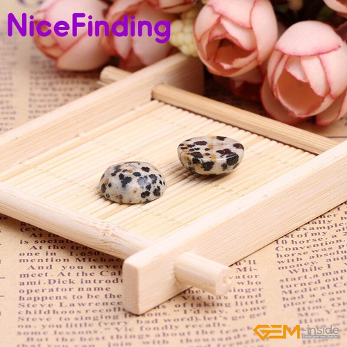 Dalmatian Jasper CAB Cabochon Natural Beads Ring Pendant Jewelry Making 5Pcs Gem - Imagen 8 de 38