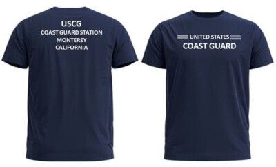 MONTEREY COAST GUARD STATION*CA*2-SIDED PERFORMANCE POLYESTER SHIRT
