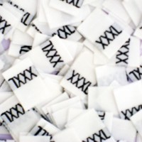 Xxxl (extra Extra Extra Large) Clothing Size Labels (package Of 50), New, Free S Xxxl (extra Extra Extra Large) Clothing Size Labels (package Of 50), New, Free S