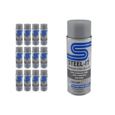 Steel-it 1002D Polyurethane Aerosol Stainless Steel Paint, 12oz. (Steel Grey)