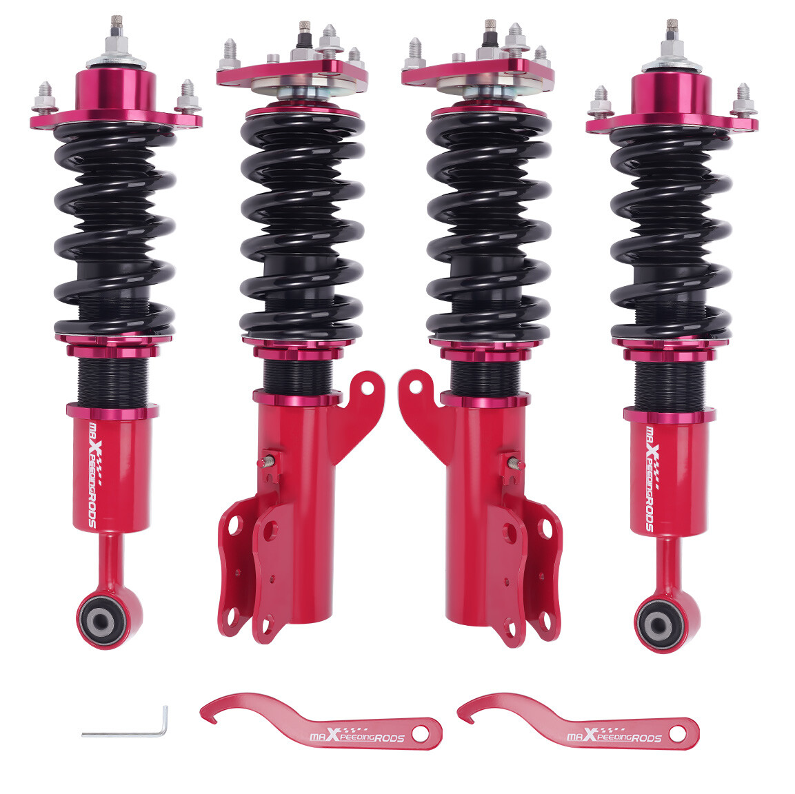 Mitsubishi Lancer Sedan 08-16 Adjustable Damper Coilovers Kit with Shock Struts  