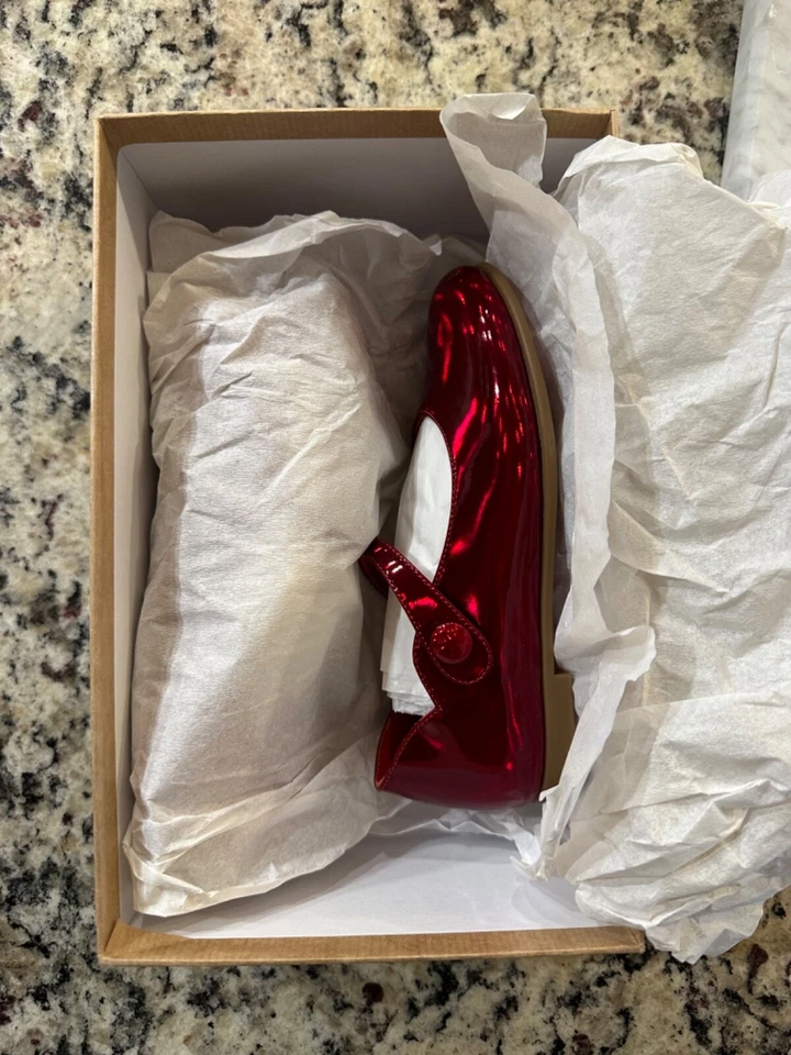 Christian Louboutin Niños/Melodie Chick Plano - Totalmente Nuevo con Caja y Bolsa para el Polvo S.12 Foto 4 de 4