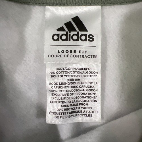 Adidas Girls Gradient Fleece Pullover Hoodie Silver Green Camo Size XL (16) NWT - Picture 4 of 7