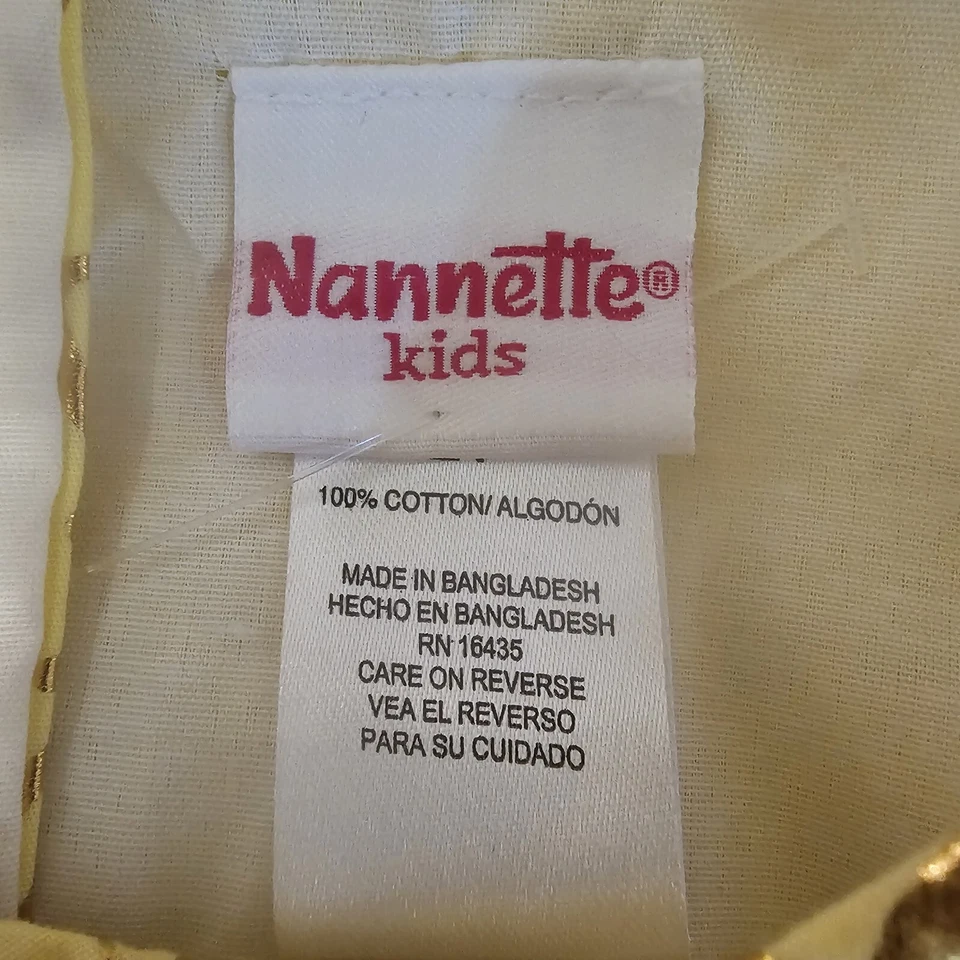 Vestido Nannette Primavera Pascua Oro Amarillo Talla 2T Niño Foto 3 de 4
