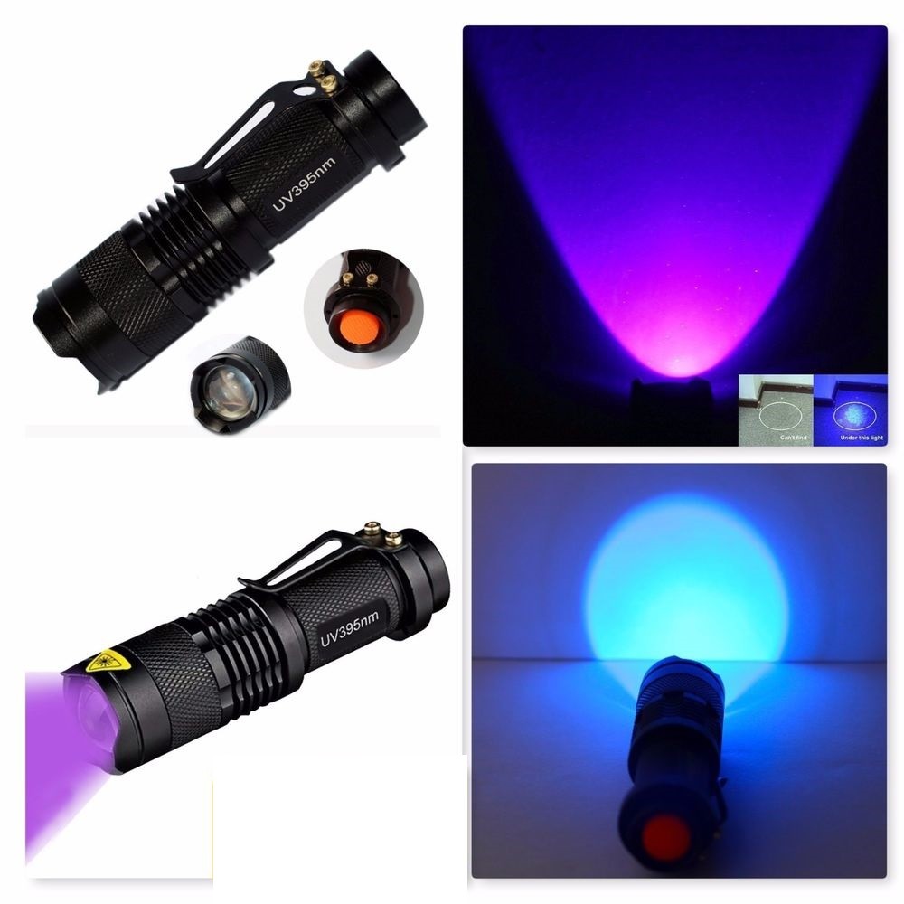 GABRIELLE Torcia UV 365nm Torcia a luce nera Lampada UV Scorpione