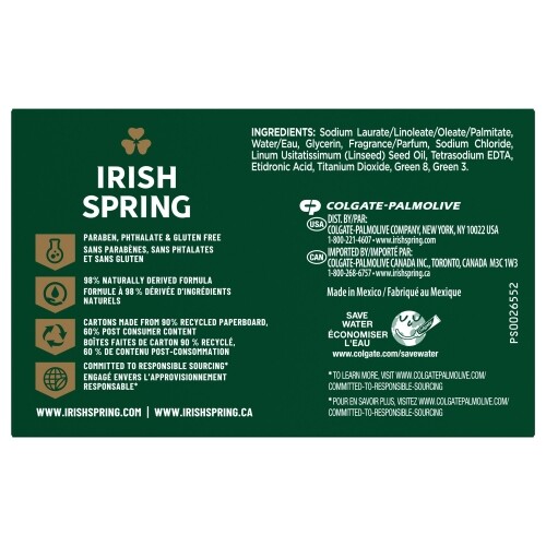 6 Packs Irish Spring Soap Bars Original 3.75 Oz Each Pack Of 3 Total 18 Bars - Picture 3 of 6