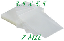 3 x 5 100 7 Mil Laminating Pouches Sleeves 3-1/2 x 5-1/2 File/Card, X-Clear