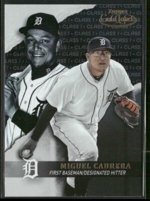 Miguel Cabrera 2020 Topps Gold Label Class 1 Black #39 - Detroit Tigers