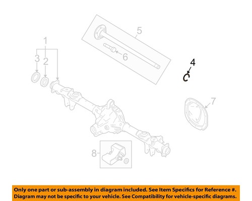 FORD OEM 05-14 Mustang Rear Suspension Axle Differential-Inner Seal E9AZ4A332A