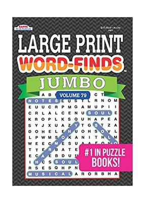 jumbo large print word finds puzzle book word search vol 79 ebay
