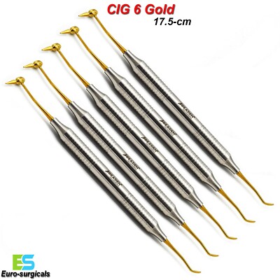 Composite CIG 6 Plastic Filling Restorations Golden Coated Dental Instruments CE