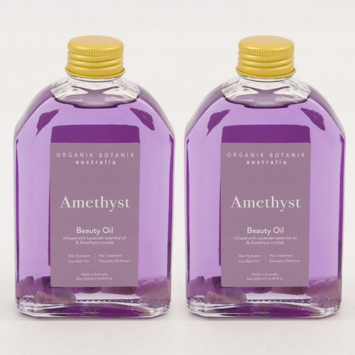 2x Organik Botanik Amethyst Body Oil with Lavender Oil 2x 250ml
