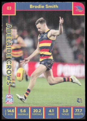 AFL 2023 Team Coach Adelaide Crows Brodie Smith 03 33 Football Sport CB-1-1-C-8