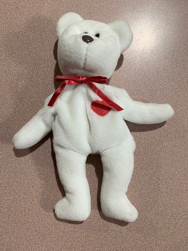 TY seltene Original Beanie Baby Valentino Bär braune Nase - Bild 3 von 6