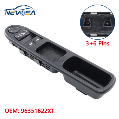 Peugeot RCZ T7R5F03 ACパネル 9658691077 左H Power Window Mirror Folding Switch For Peugeot 307 2003 2004-2009