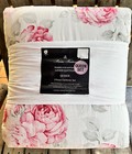 Brooks Brothers LINEN BLEND Floral Comforter Shams Set - 3-pc QUEEN Set (roses)