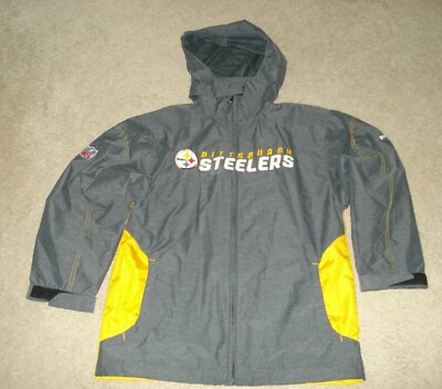 Reebok NFL On Field Pittsburg Steelers Hooded Windbreaker Youth