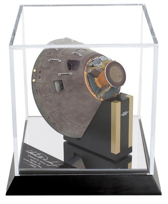 NASA Apollo Command Module Space Capsule Charles Duke Signed 1/25 AK Model COA