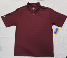 Large Holloway Clubhouse Maroon 222460 Men's Dry-Excel Moisture Wick Polo Shirt