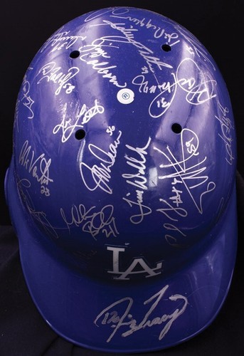 2004 Los Angeles Dodgers National League Champs Game Issued Helmet PSA DNA COA - Picture 8 of 9