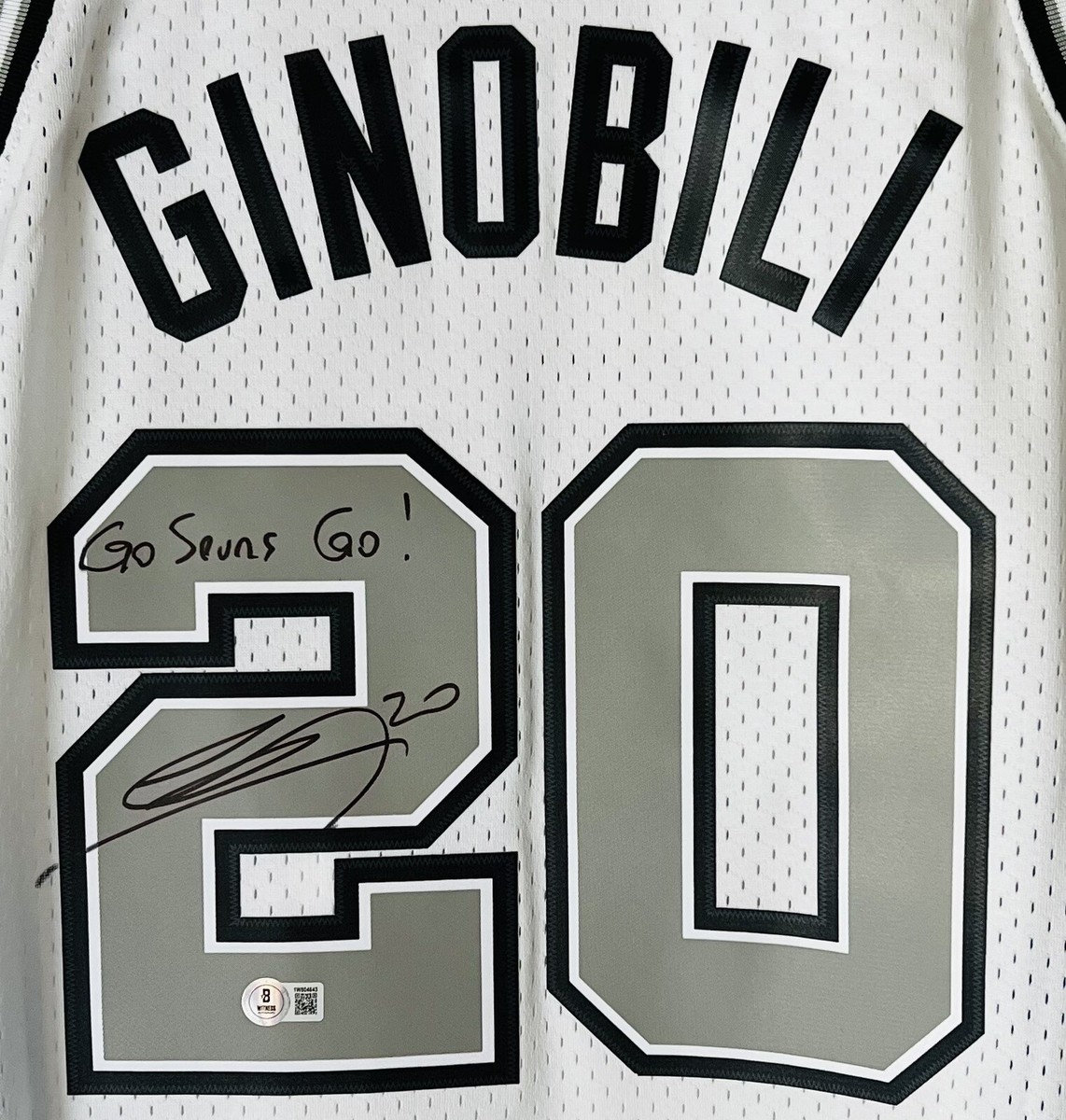 激レア‼️ 刺繍‼️ NBAユニフォーム Bologna Manu Ginobili Amazon.com: Manu Ginobili 6 Bologna Basketball White Top
