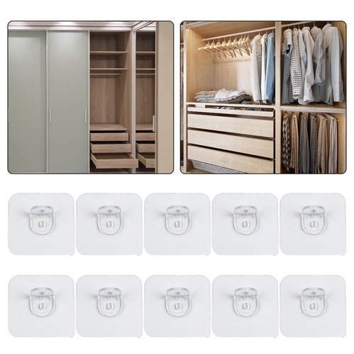 Strong Adhesion Shelf Support Brackets for Wardrobe Shelves Pack of 20 - Picture 5 of 34
