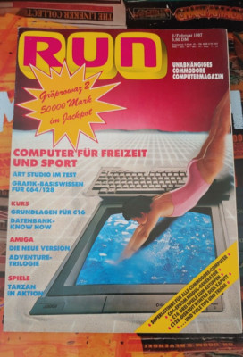 RUN unabhängiges Commodore Computer Magazin C64 2 Februar 1987 good cond