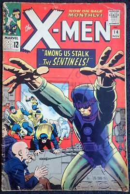 X-men #14   Beautiful Book!   1st Sentinels Appearance 1965