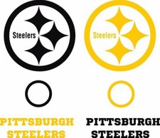 Pittsburgh Steelers Cornhole Set of 8 Vinyl Decals - Free Window Decals