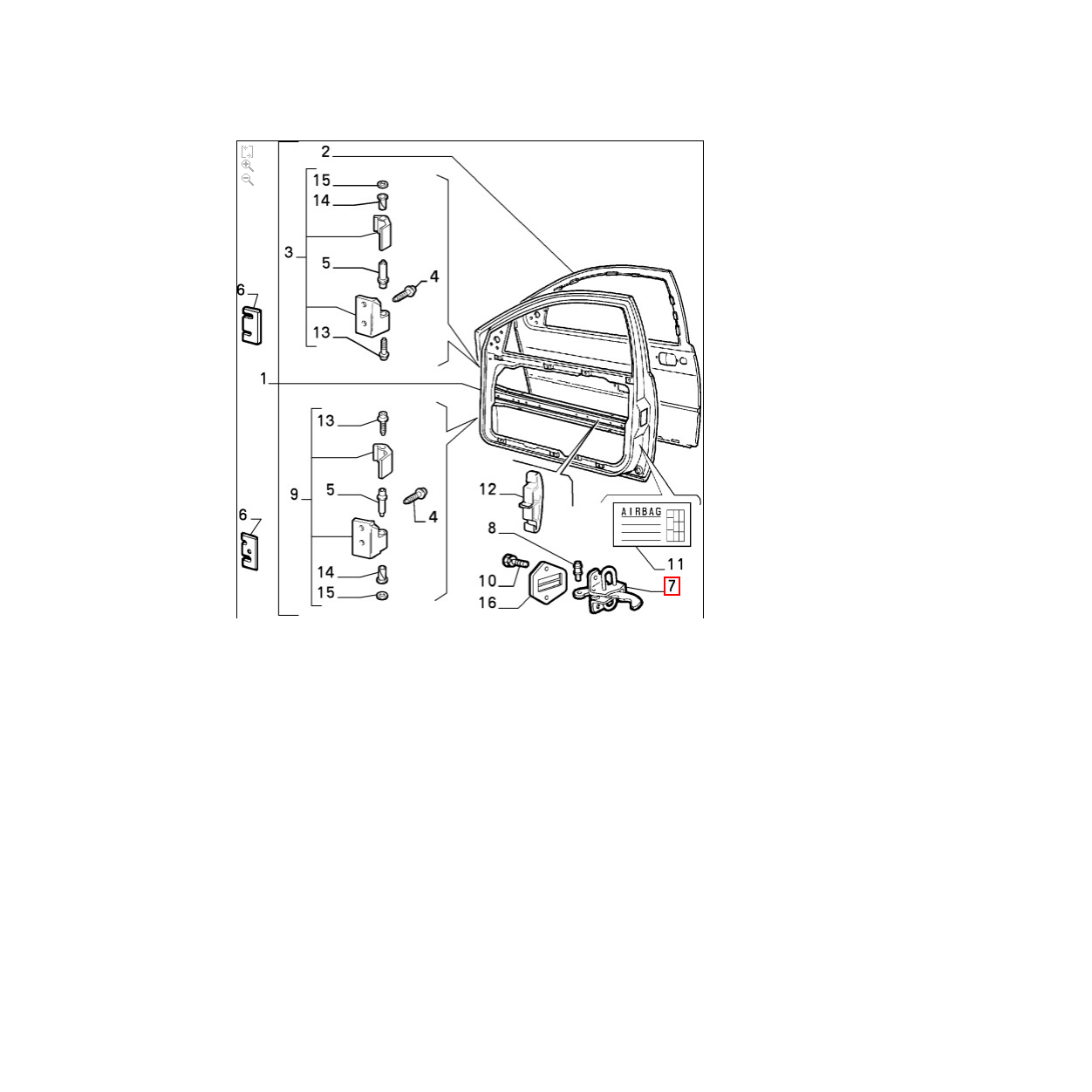 Tie Stop Door Side Front Alpha Romeo 155 Original 60625517 | eBay