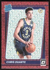 2021-22 9479D Donruss Optic RATED ROOKIE CHOICE RED MOJO PRIZM Chris Duarte