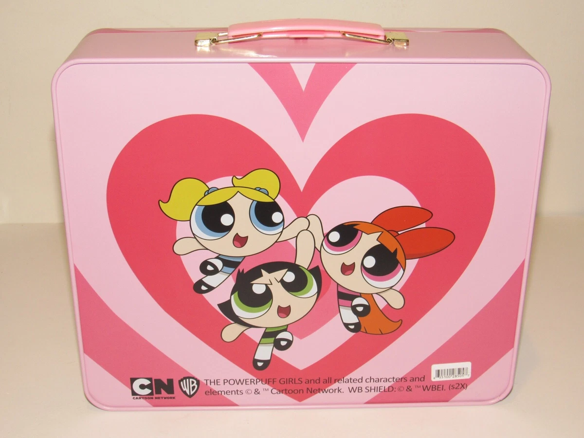 The Powerpuff Girls x Truly Beauty Pink Metal Lunch Box NEW