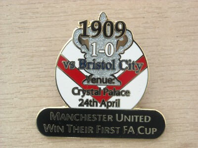 Insigne émaillé Danbury Mint - Manchester United FA Cup 1990 (occasion)