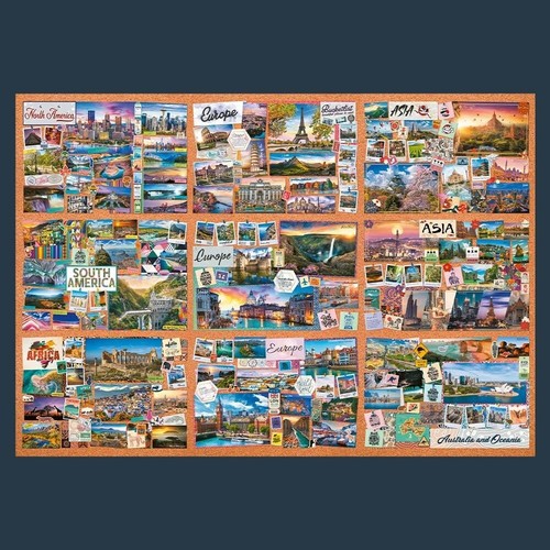 13500 Piece Puzzle - The Journey of a Thousand Miles, Vibrant Landmarks Art - Picture 4 of 8