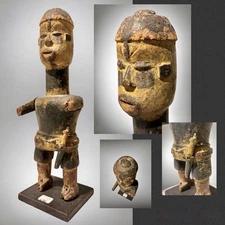 Art Tribal Africain Ancien Statue Ancêtre IBIBIO Ibo Igbo Nigeria fin XIXème