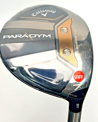 Callaway NEW Paradym 7 Wood 21° HZRDUS Silver 60g Stiff Flex Fairway Wood