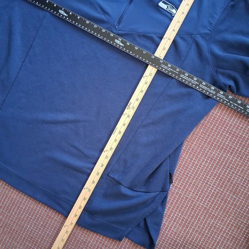 Maglione Seattle Seahawks Nike OnField NFL 1/4 Zip DriFit Uomo XXL Maglione Blu - Foto 9 di 9