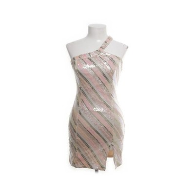 Superdown, Cocktailkleid, Größe: S, Beige/Mehrfarbig, Polyester, Streifen #RsO
