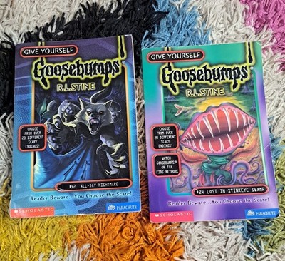 Give Yourself Goosebumps X2 #24, #42 R.L. Stine Lost In Stinkeye Swamp + 1 More