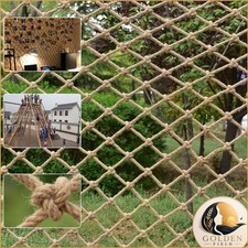 Bunifa Safety Hemp Rope Net 10mm/10cm 3.3x29.5ft 1x9m Kids Climbing Balcony