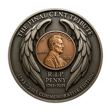 Lincoln Commemorative Coin THE FINAL CENT TRIBUTE 1793–2025 B