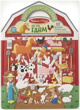 Melissa  Doug Puffy Sticker Play Set-On The Farm 52 Stickers - MD9408
