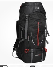 65L Pro Action  Backpack Black Hiking Camping Used
