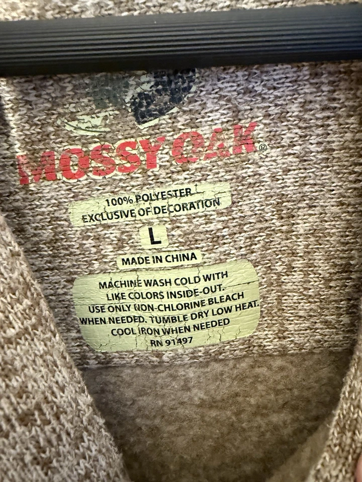 Mossy Oak Hombre Marrón Poliéster Chaqueta - Camisa Abotonada Chaqueta Talla Grande Foto 2 de 4