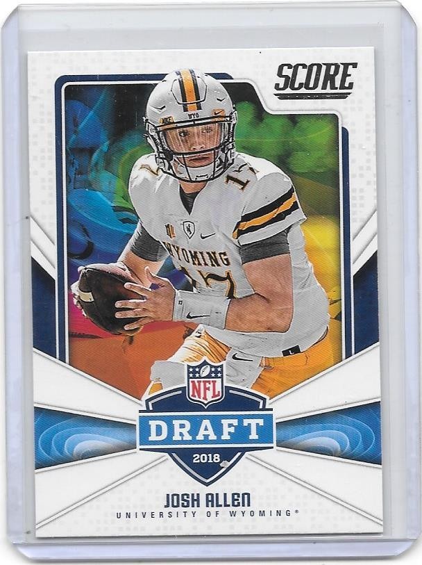 2018 SCORE NFL DRAFT JOSH ALLEN ROOKIE CARD