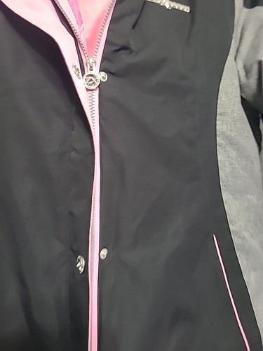 Xposure Coat Size 16 Snow Coat & Zip In Spring Jacket Girls Kids Pink Black - Picture 5 of 16