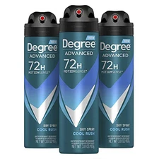 Degree Men Antiperspirant Deodorant Dry Spray Cool Rush 3 count Deodorant