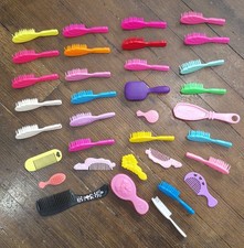 Lot Of 30 Doll Hair Brushes And Combs Baby Dolls Barbies