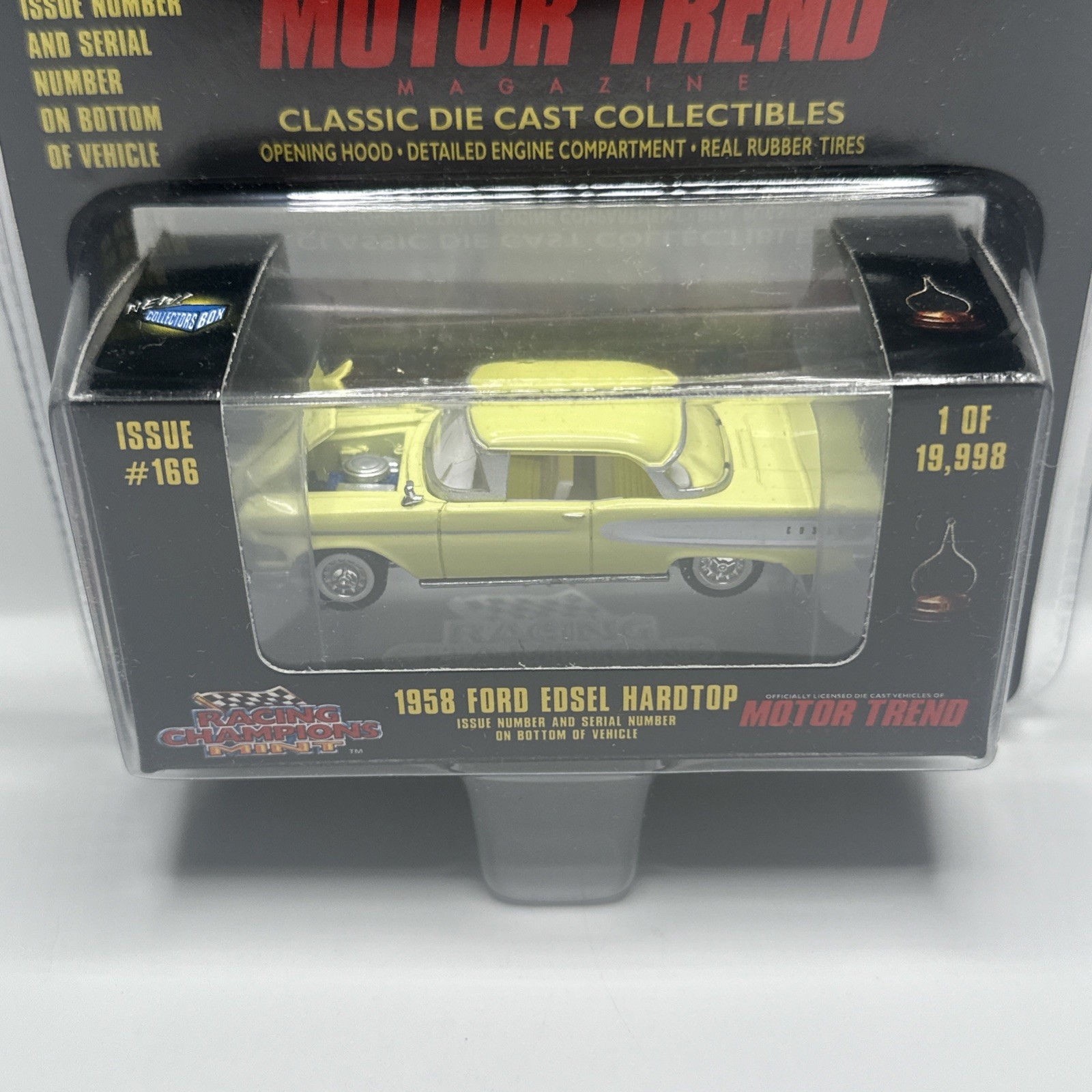 Racing Champions Mint 1998 Motor Trend Yellow 1958 Ford Edsel Hardtop NEW